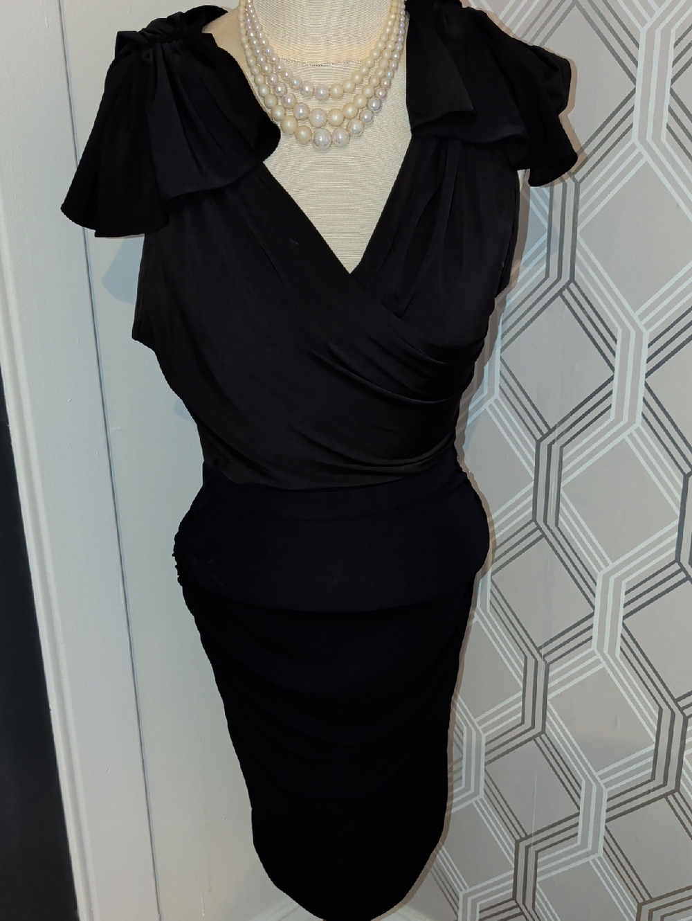 JAYGODFREY Black Label Dress with Subtle Texture